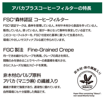 アバカプラス 円すいコーヒーフィルター　SA-COC-004016