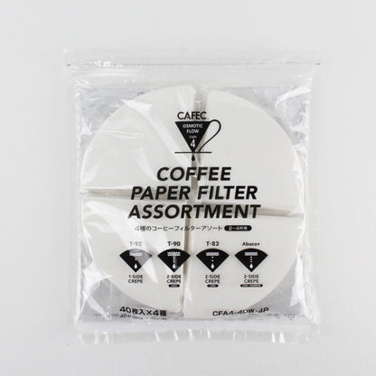 4種の円すいコーヒーフィルターアソート