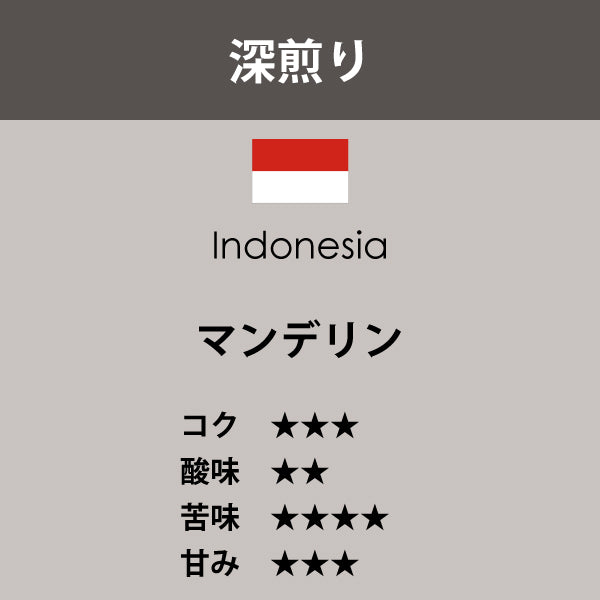 インドネシア　マンデリン〈深煎り〉（200g）